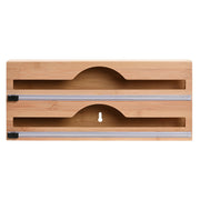 Dérouleur de papier de cuisine Home ESPRIT Naturel Bambou 33,5 x 7 x 14,5 cm