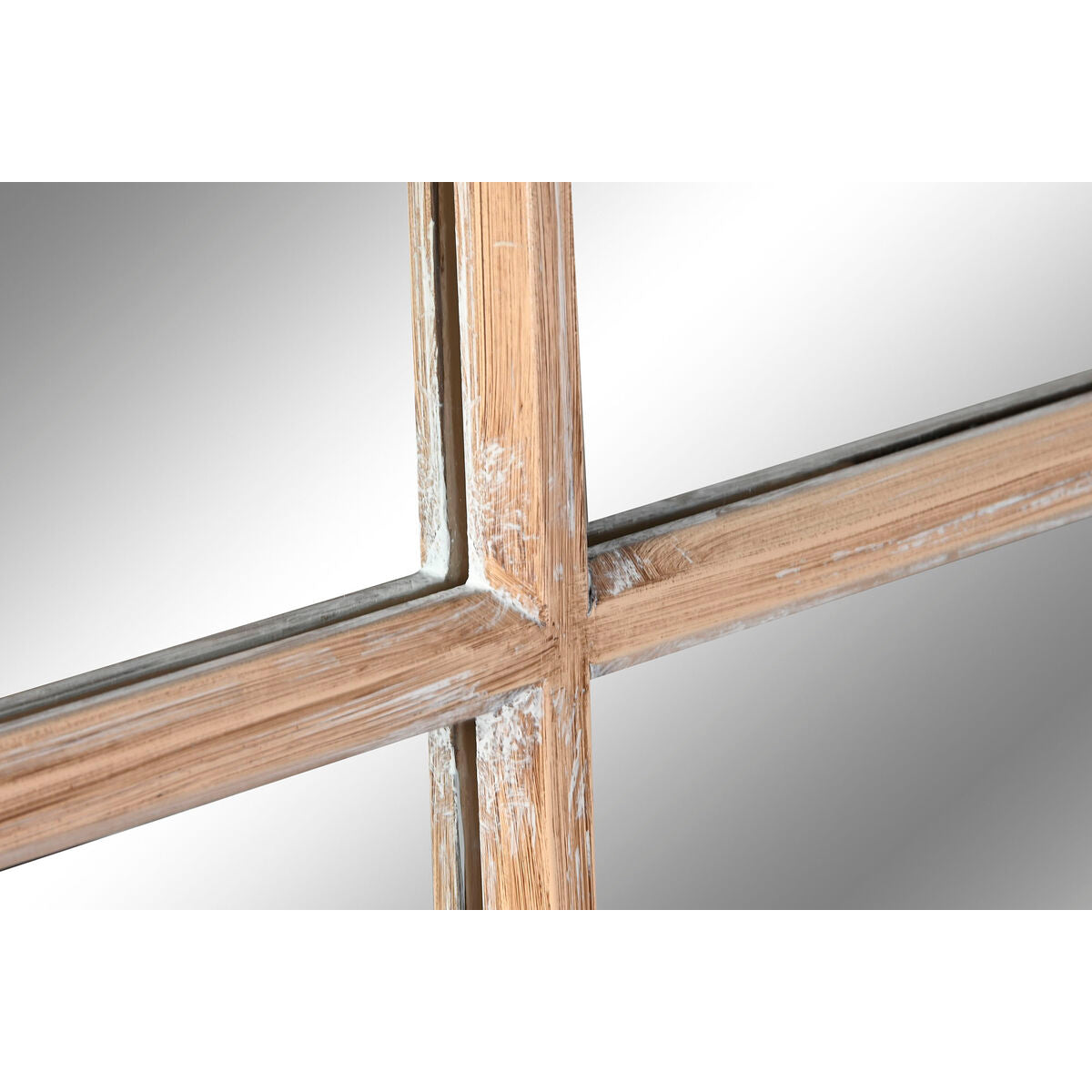 Miroir mural Home ESPRIT Naturel Fenêtre Décapé 80 x 4 x 140 cm