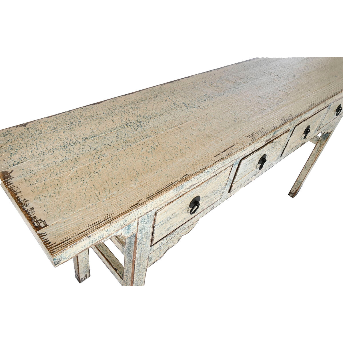 Meuble d'Entrée Home ESPRIT Blanc Bicolore 178 x 38 x 85 cm