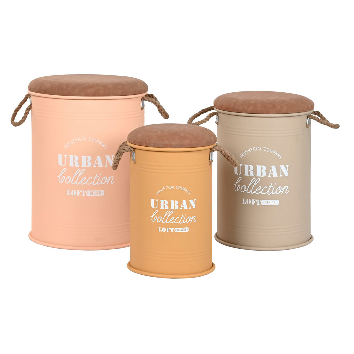 Set de basket Home ESPRIT Polyuréthane Métal