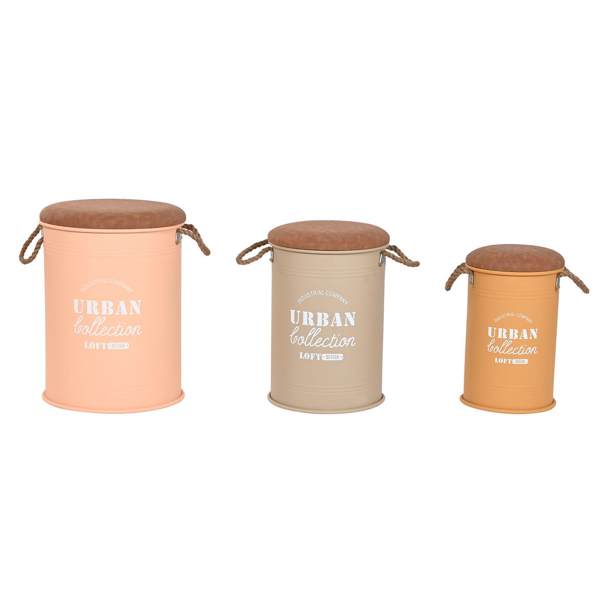 Set de basket Home ESPRIT Polyuréthane Métal