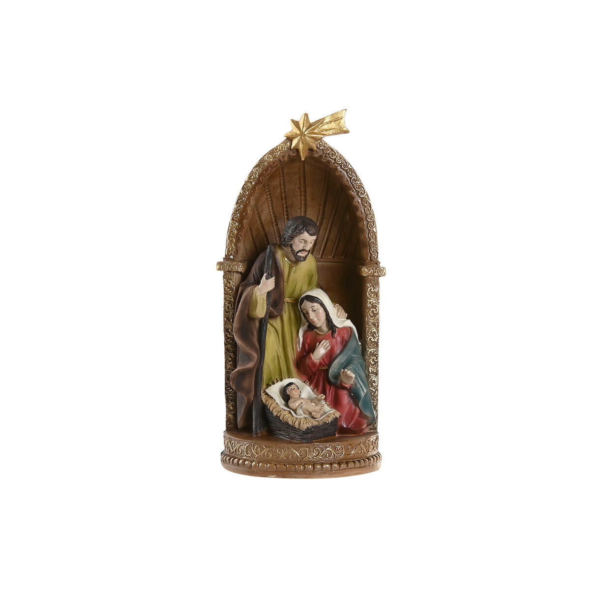 Crèche de Noël Home ESPRIT Multicouleur Résine 11 x 10,5 x 22,5 cm