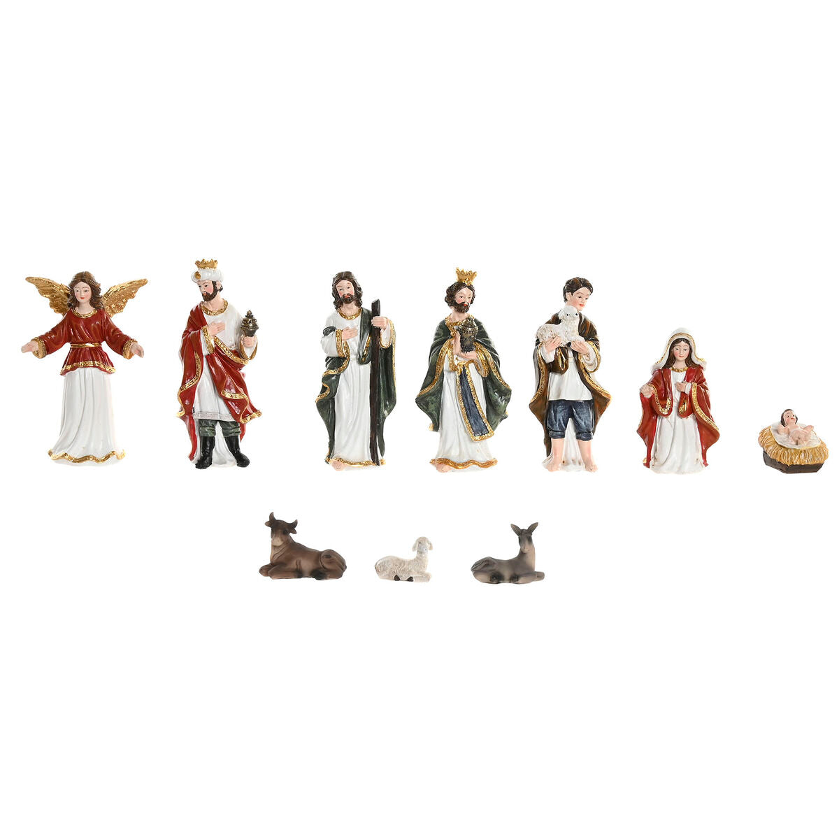 Crèche de Noël Home ESPRIT Multicouleur Résine (8 Pièces)