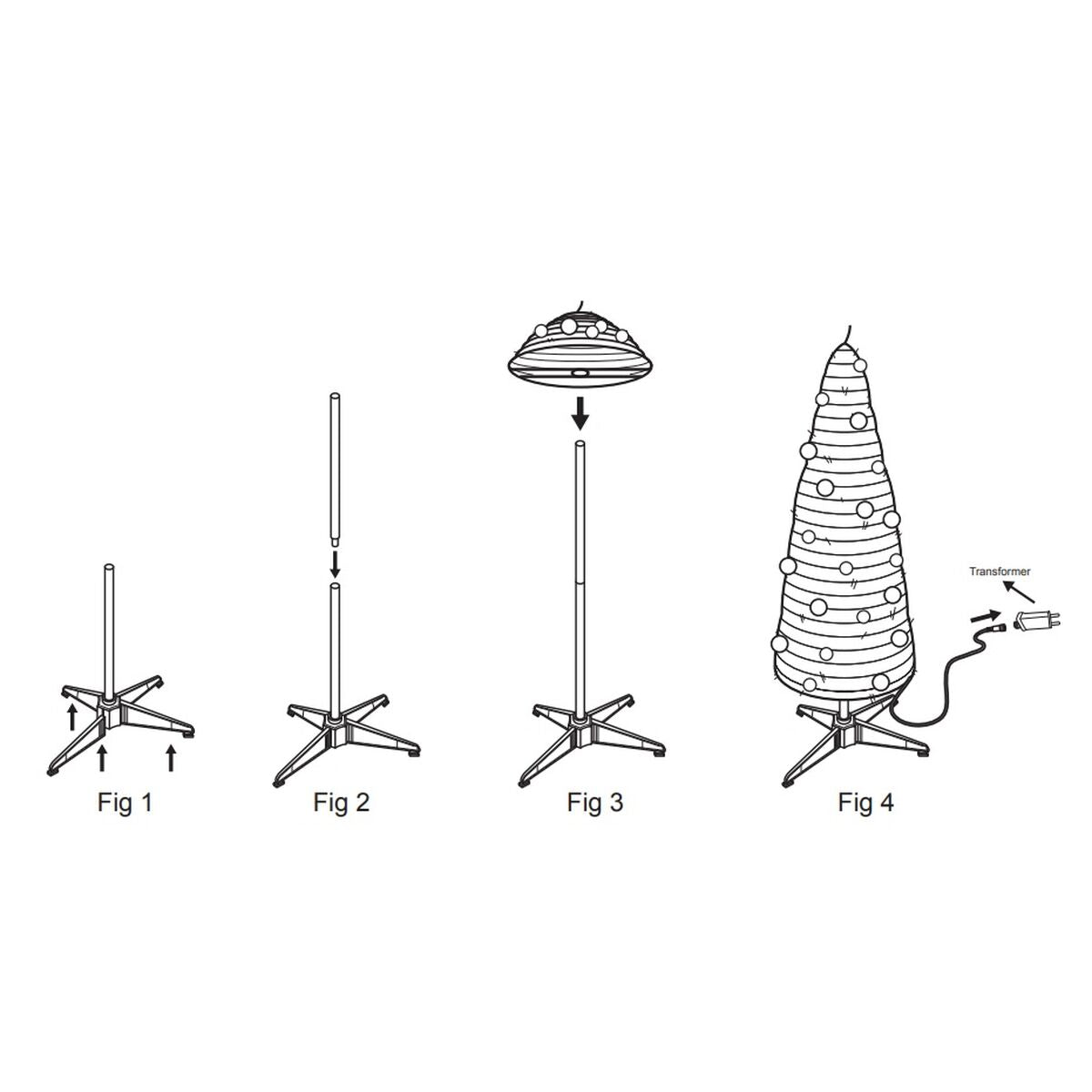 Sapin de Noël Home ESPRIT Doré PVC Enneigé