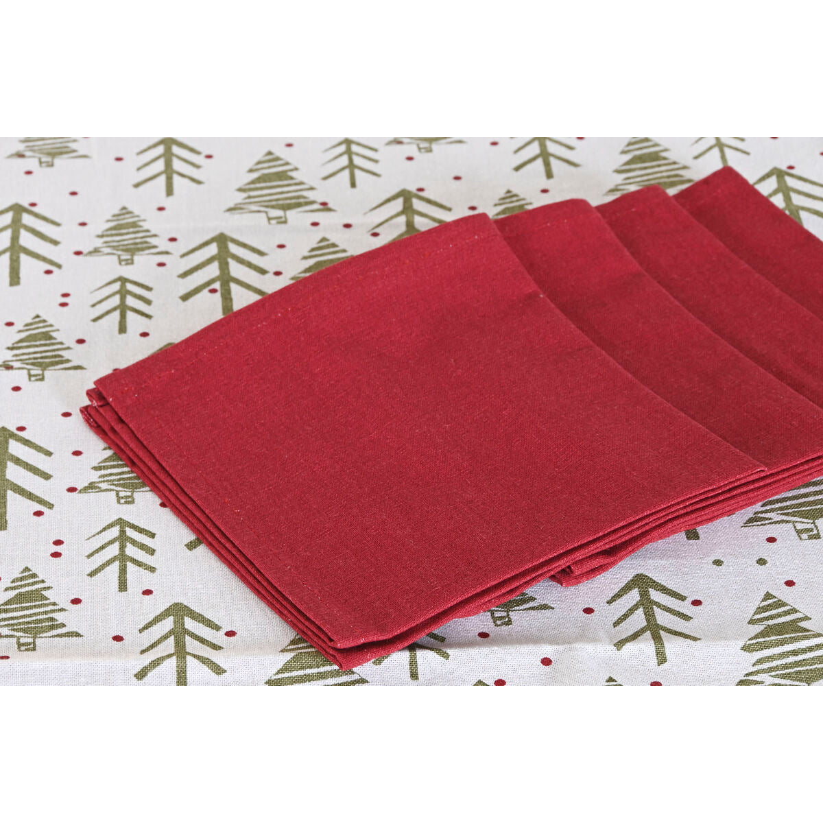 Nappe enduite antitache Home ESPRIT Blanc Vert Beige (9 Pièces)