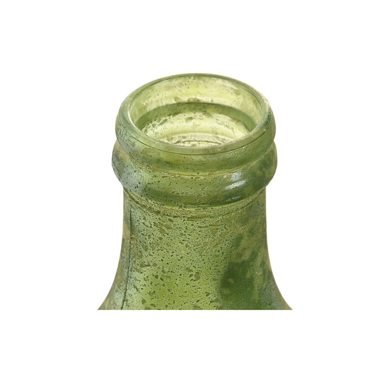 Vase Home ESPRIT Vert Cristal recyclé Finition vieillie 29 x 29 x 43 cm