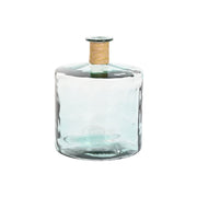 Vase Home ESPRIT Transparent Joncs Cristal recyclé Naturel 35 x 35 x 45 cm