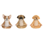 Figurine Décorative Home ESPRIT Marron Chien 14,5 X 9,5 X 16 CM (3 Unités)