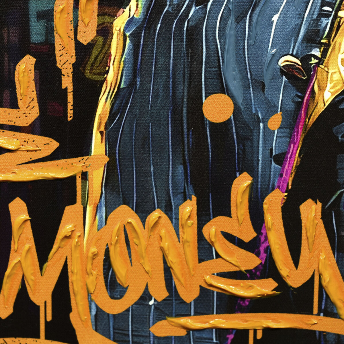 Tableau avec LED Home ESPRIT polystyrène Toile 83 x 3,7 x 83 cm