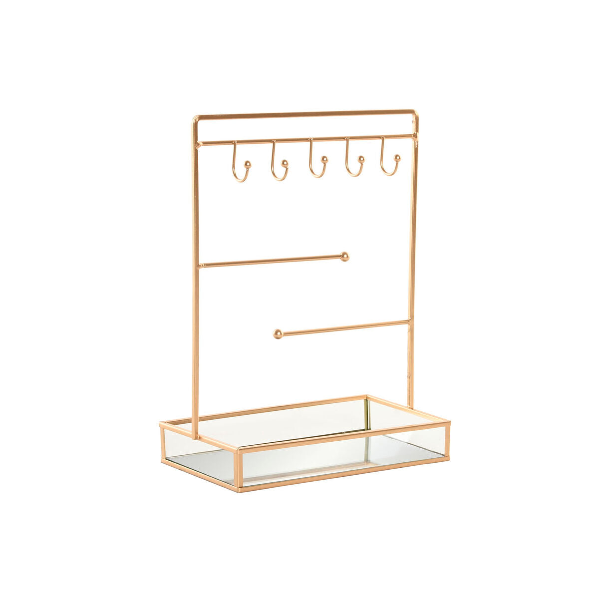 Boîte à bijoux Home ESPRIT Doré Métal Miroir 21 x 10 x 32 cm