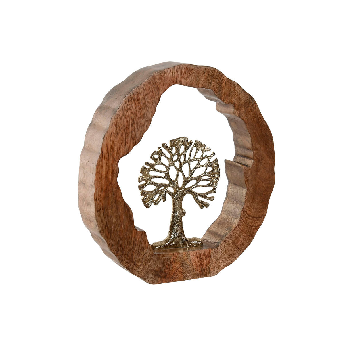 Figurine Décorative Home ESPRIT Doré Naturel Arbre Colonial 28 x 5 x 28 cm