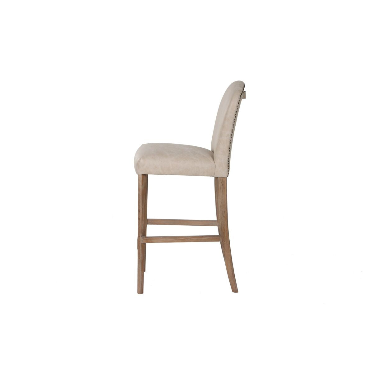 Tabouret Home ESPRIT Blanc Cuir