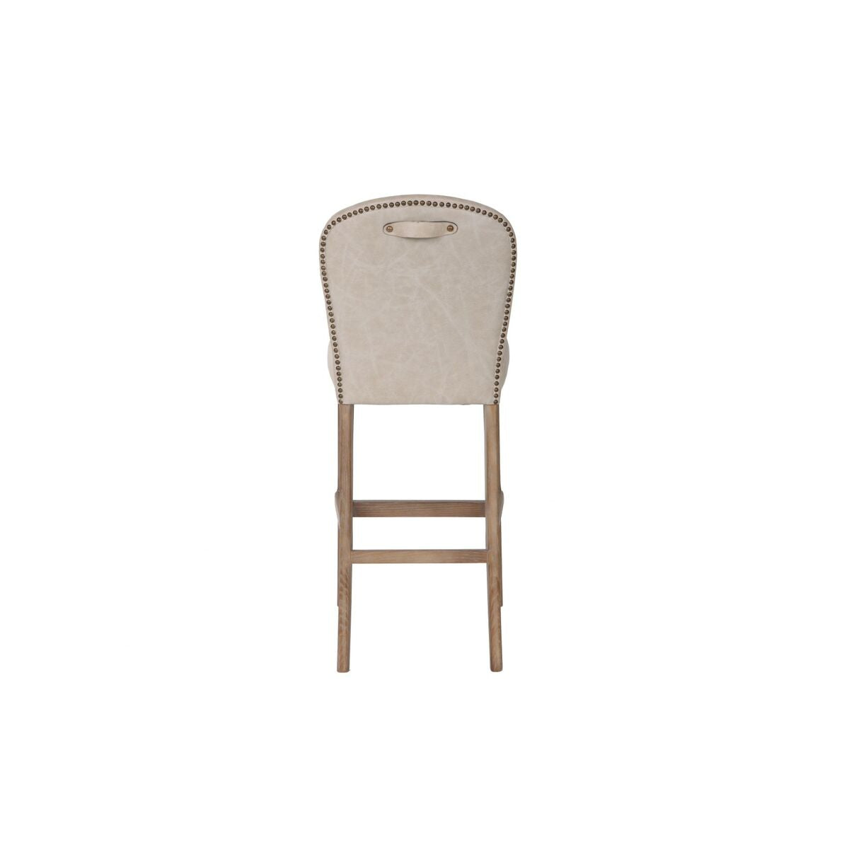 Tabouret Home ESPRIT Blanc Cuir