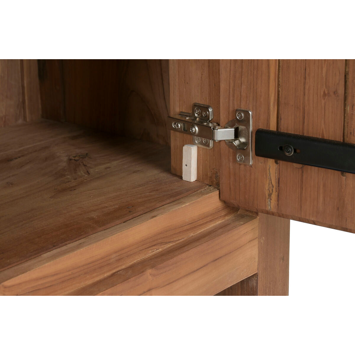 Présentoir Home ESPRIT Verre bois de teck 160 X 45 X 210 CM