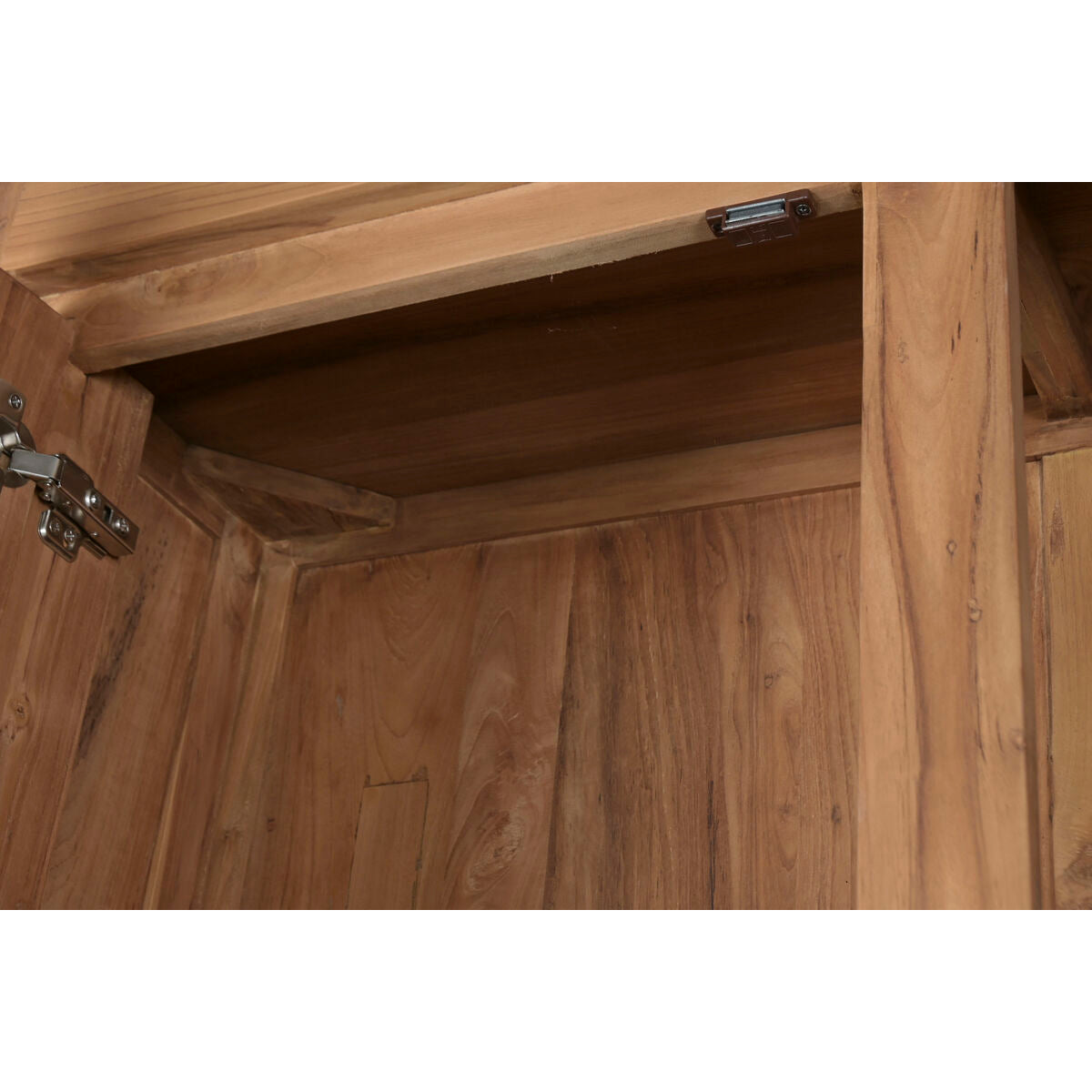 Présentoir Home ESPRIT Verre bois de teck 160 X 45 X 210 CM