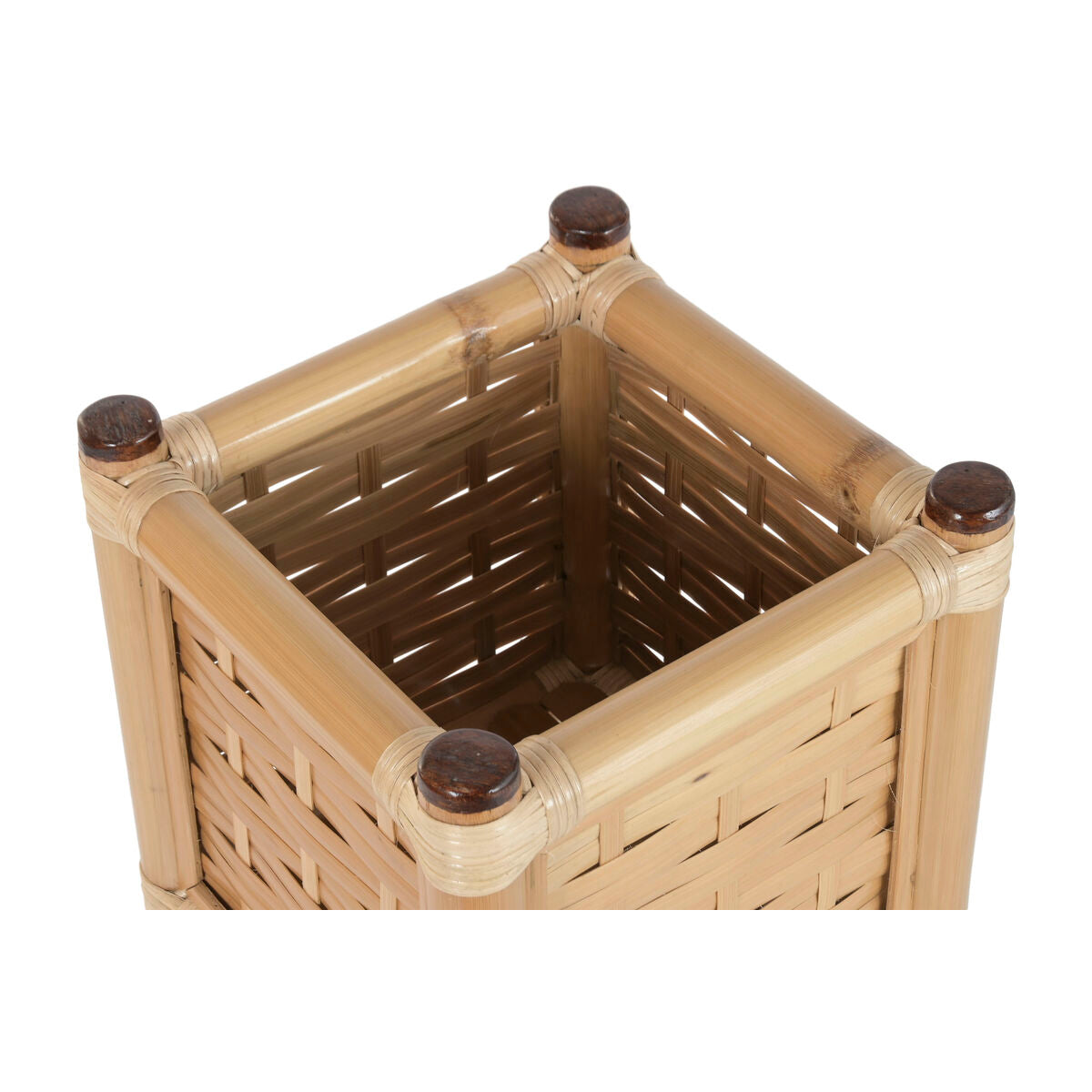 Cache-pot Home ESPRIT Bambou Rotin Tropical 35 X 35 X 77 CM