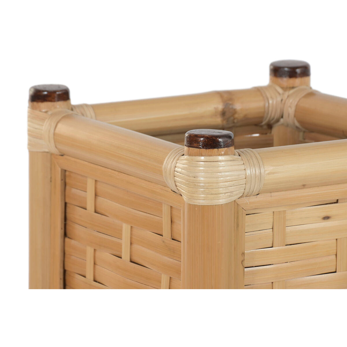 Cache-pot Home ESPRIT Bambou Rotin Tropical 35 X 35 X 77 CM