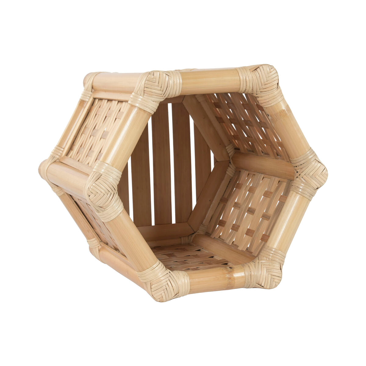 Cache-pot Home ESPRIT Bambou Rotin Tropical 46 x 40 x 40 cm