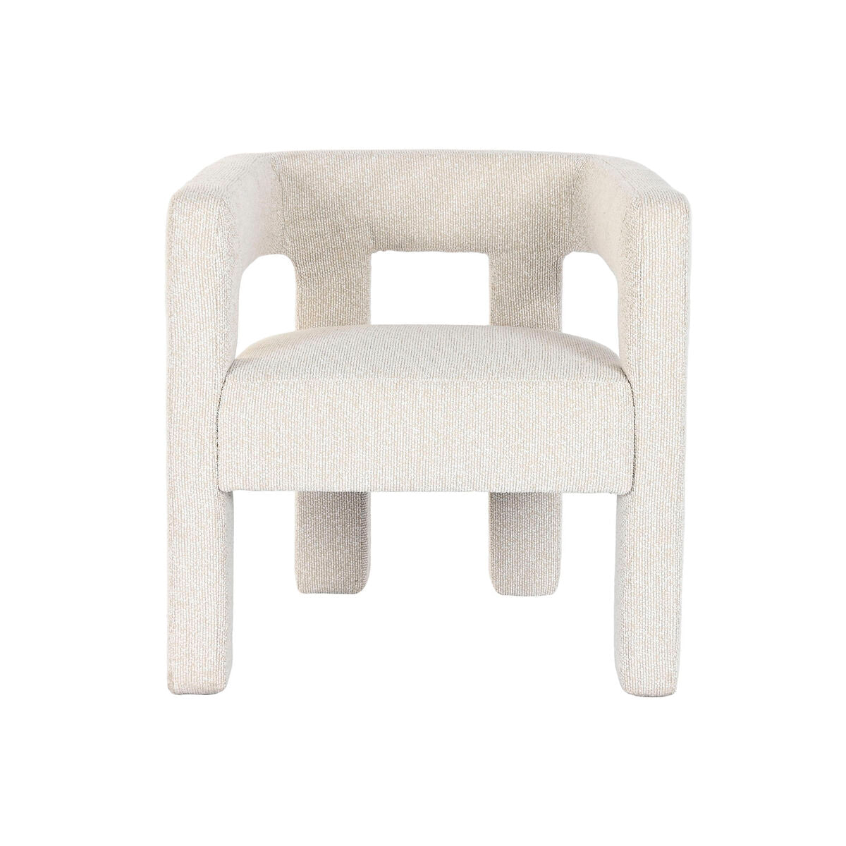 Siège Home ESPRIT Blanc Polyester Bois 67 X 61,5 X 67,5 CM