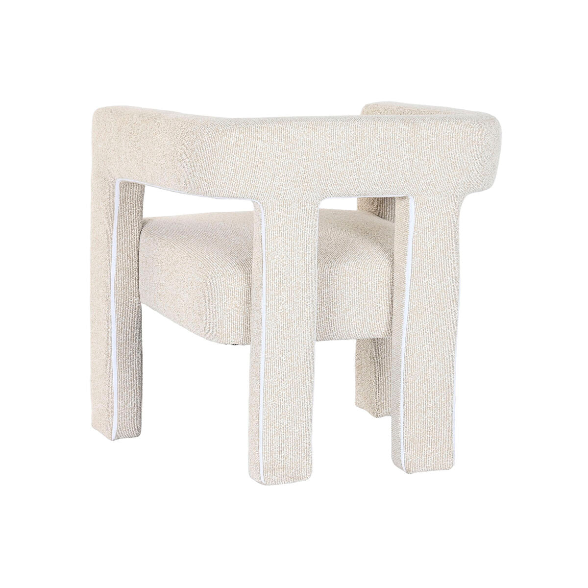 Siège Home ESPRIT Blanc Polyester Bois 67 X 61,5 X 67,5 CM