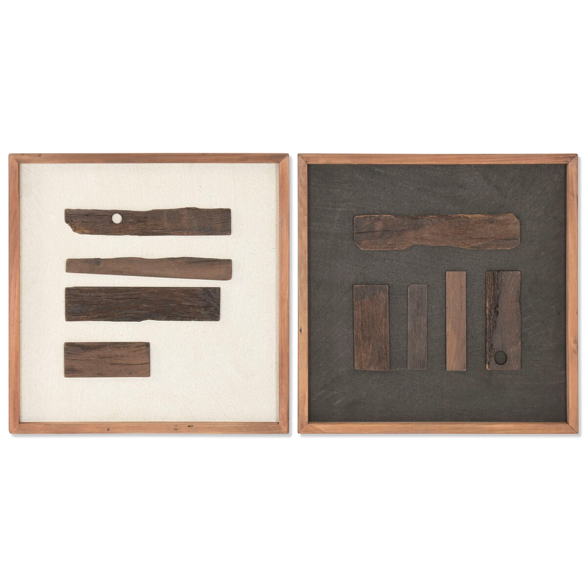 Cadre Home ESPRIT Pin Bois Recyclé 52 x 4 x 52 cm