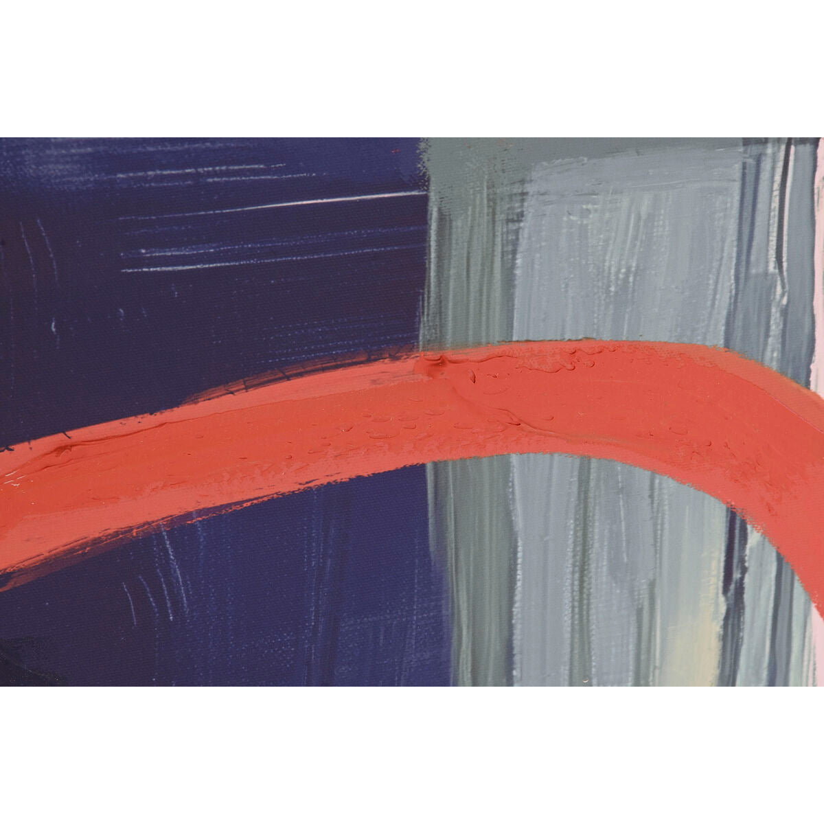 Toile Home ESPRIT Blanc Turquoise Abstrait Urbaine 120 x 4 x 90 cm (2 Unités)