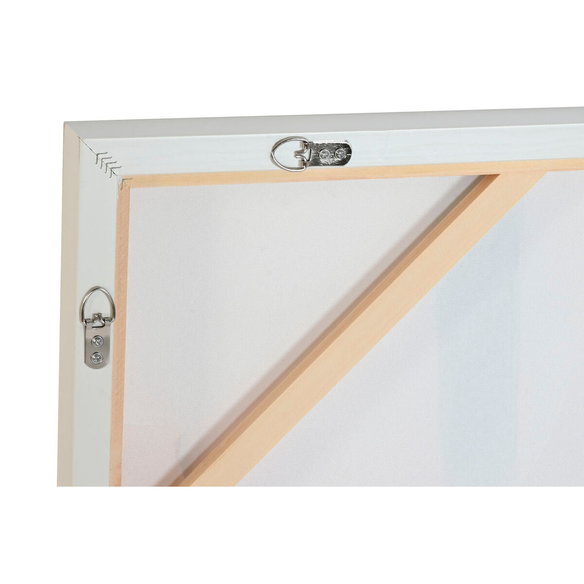 Toile Home ESPRIT Blanc Turquoise Abstrait Urbaine 120 x 4 x 90 cm (2 Unités)