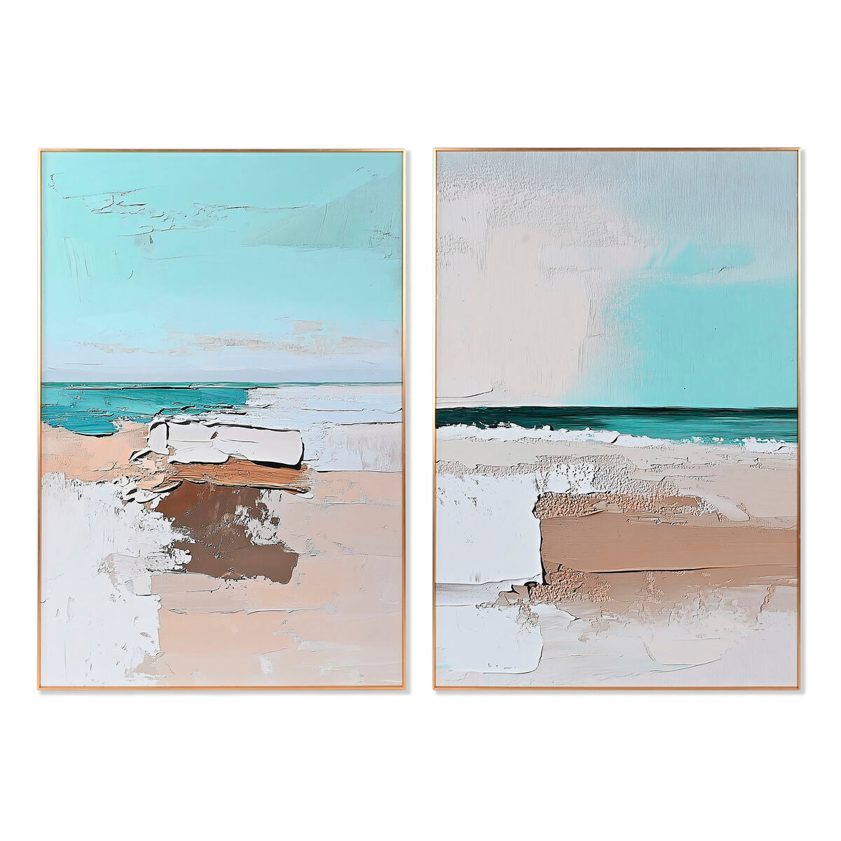 Cadre Home ESPRIT Aluminium Bois MDF 80 x 3,5 x 120 cm