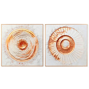 Cadre Home ESPRIT Aluminium Bois MDF 80 x 3,5 x 80 cm