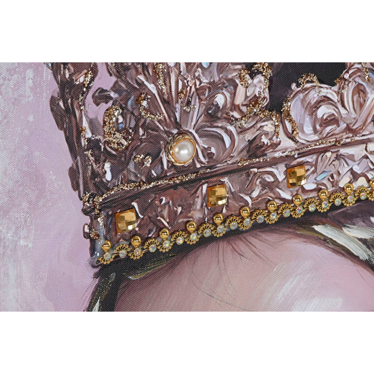 Toile Home ESPRIT Rose Doré Gant de boxe 60 x 3 x 90 cm (2 Unités)