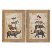 Cadre Home ESPRIT Verre Sapin 50 x 2,5 x 70 cm (2 Unités)