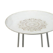 Table d'appoint Home ESPRIT Blanc Doré 48 x 48 x 66 cm