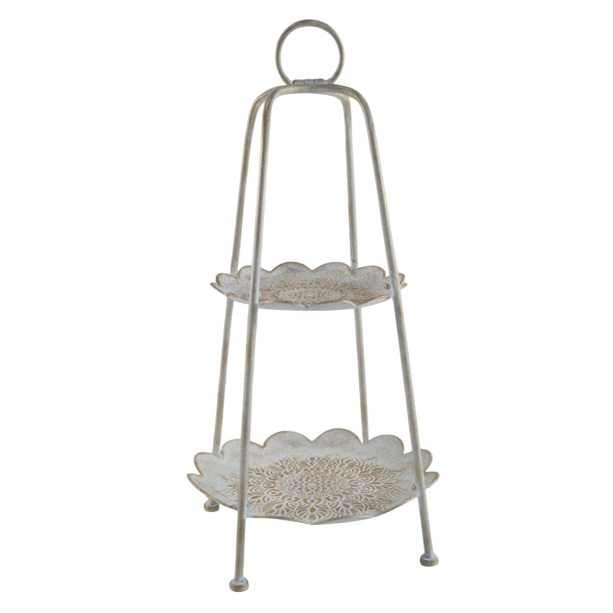 Plateau apéritif Home ESPRIT Blanc Doré Arabe