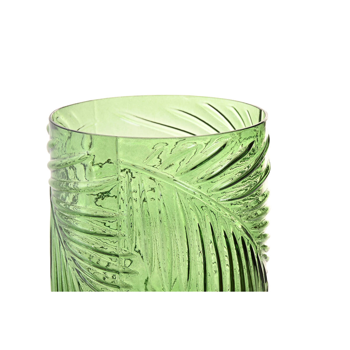 Décoration lumineuse Home ESPRIT Métal Verre Tropical 14 x 14 x 26 cm (2 Unités)