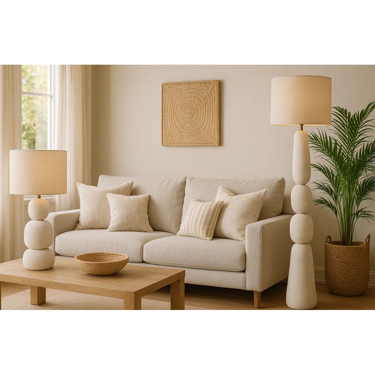 Lampe de bureau Home ESPRIT Blanc 50 W 220 V