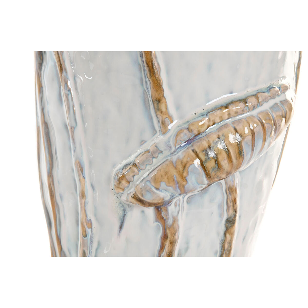 Vase Home ESPRIT Bleu Blanc Céramique 27 x 27 x 35 cm