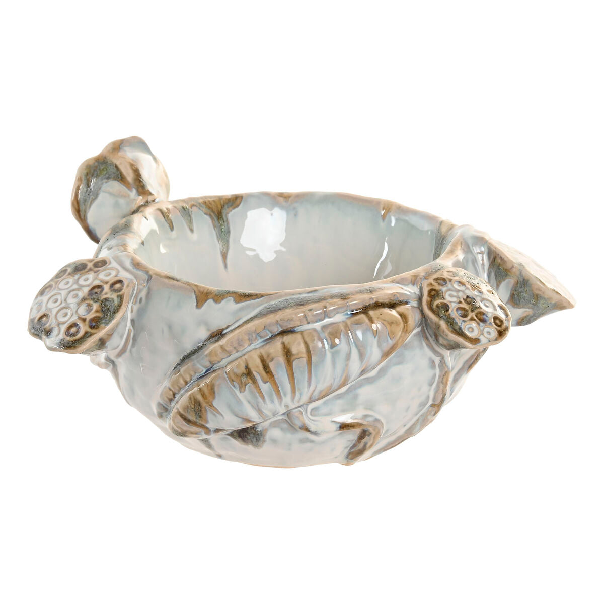 Centre de Table Home ESPRIT Bleu Blanc Céramique 28 x 25 x 13 cm