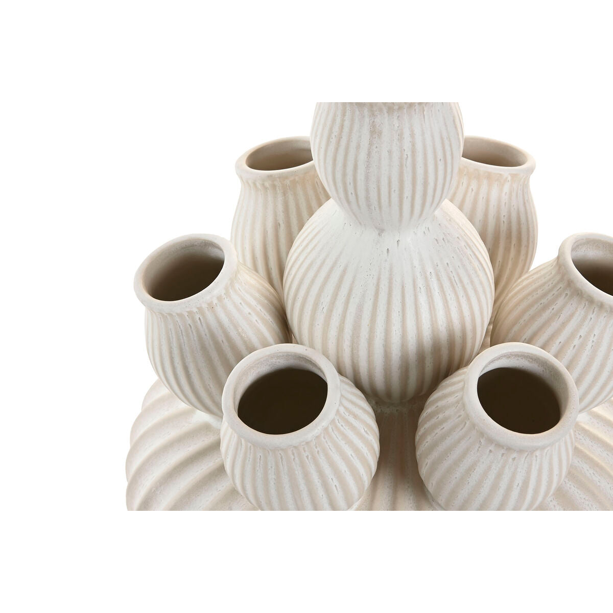 Vase Home ESPRIT Crème Céramique méditerranéen 18 x 18 x 23 cm