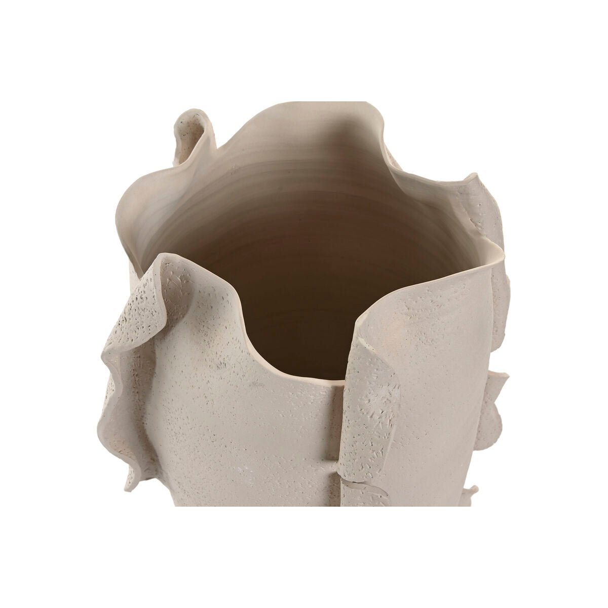 Vase Home ESPRIT Blanc Céramique Style artisanal Moderne 27 x 27 x 47 cm