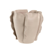 Vase Home ESPRIT Blanc Céramique Style artisanal Moderne 33 x 33 x 32 cm