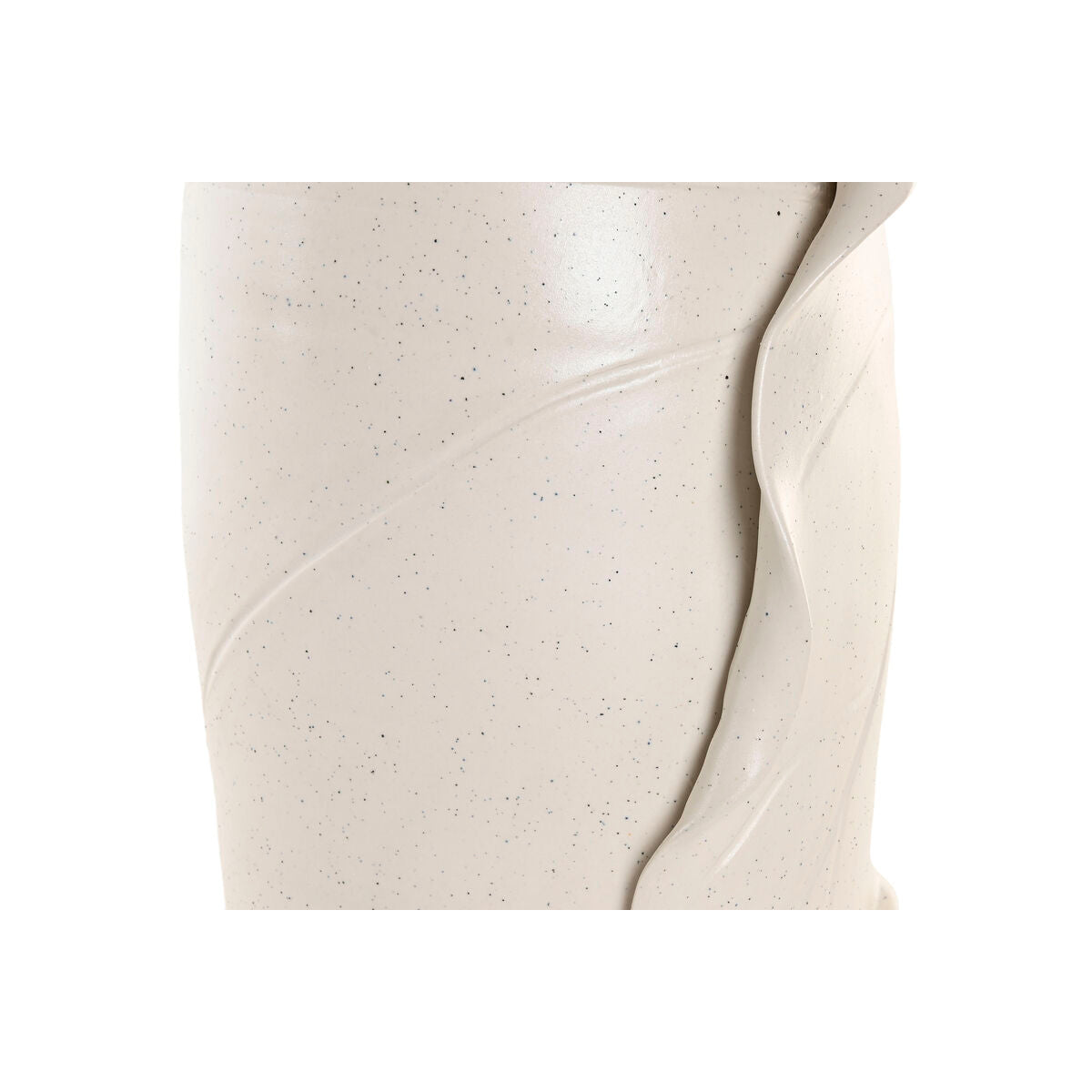 Vase Home ESPRIT Blanc Céramique Style artisanal Moderne Feuille d'une plante 21 x 21 x 40 cm