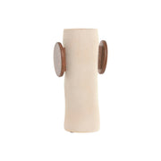 Vase Home ESPRIT Marron Beige Bois de manguier Papier mâché