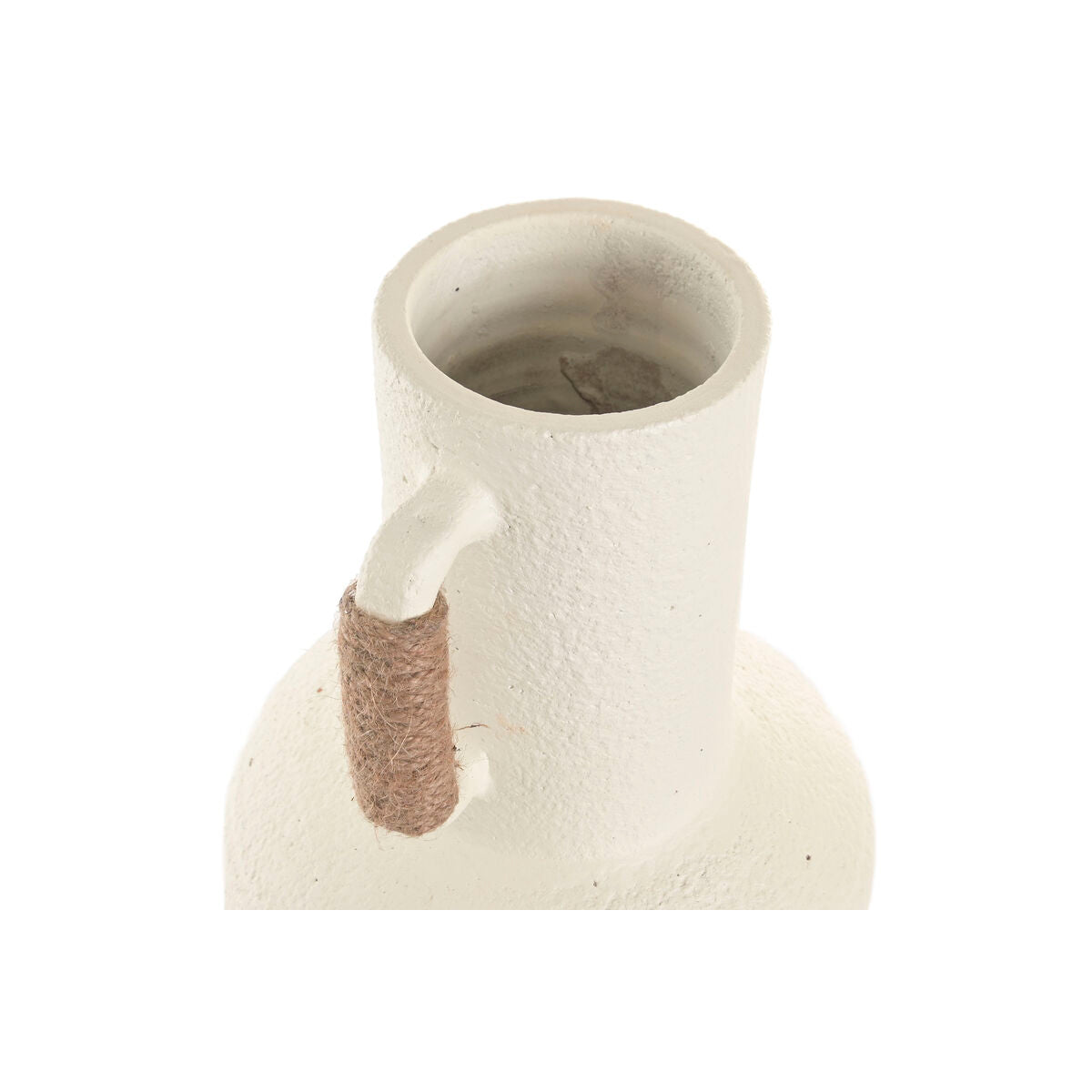 Vase Home ESPRIT Blanc Marron Clair Terre cuite