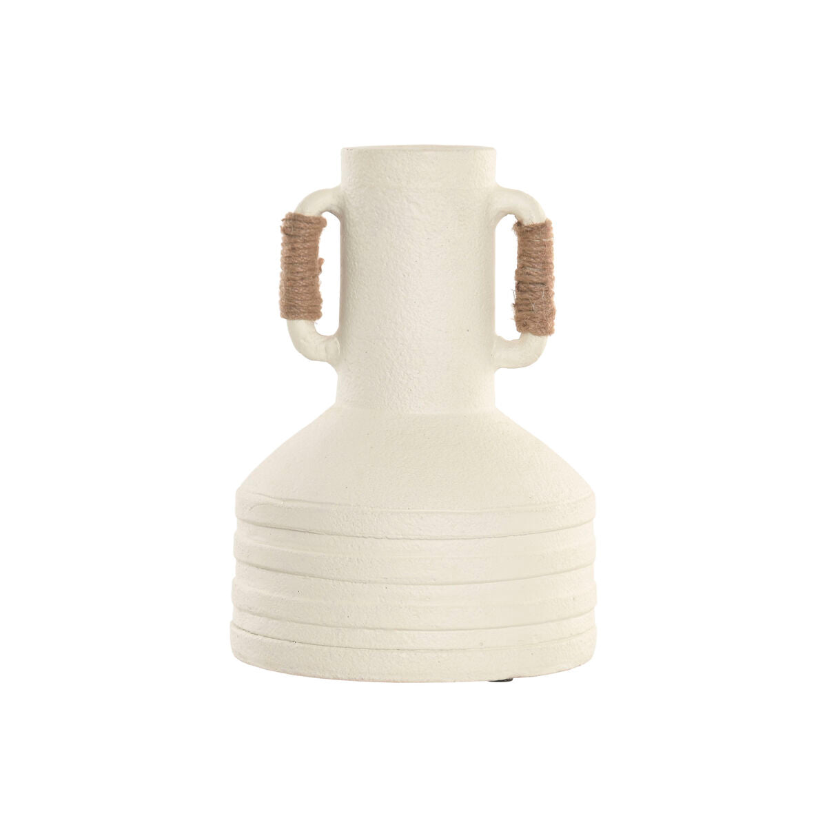 Vase Home ESPRIT Blanc Marron Clair Terre cuite