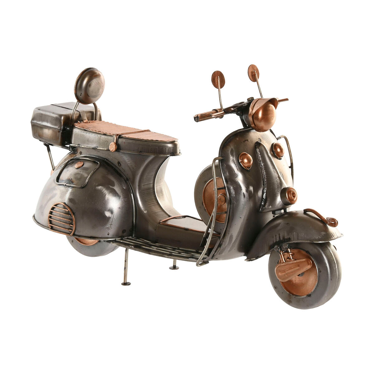 Figurine Décorative Home ESPRIT Doré Argenté Moto Vintage 30 x 11 x 17 cm