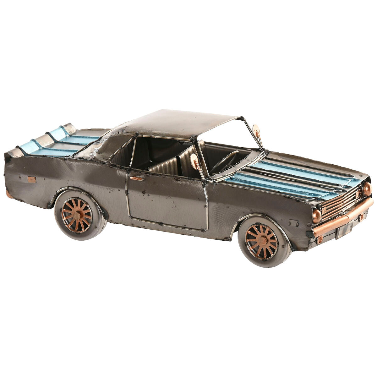 Figurine Décorative Home ESPRIT Bleu Argenté Voiture Vintage 30 X 11 X 10 CM