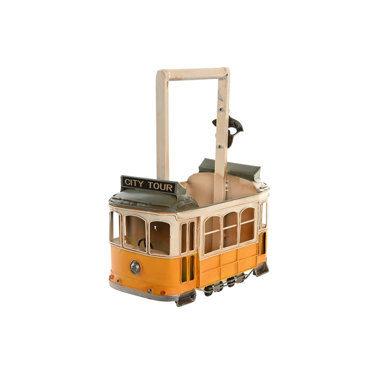 Range Bouteilles Home ESPRIT Jaune Blanc 28 X 17 X 37 CM