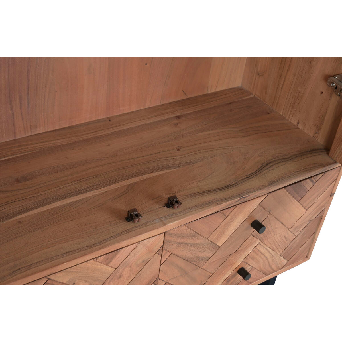 Présentoir Home ESPRIT Verre Acacia 100 x 40 x 185 cm