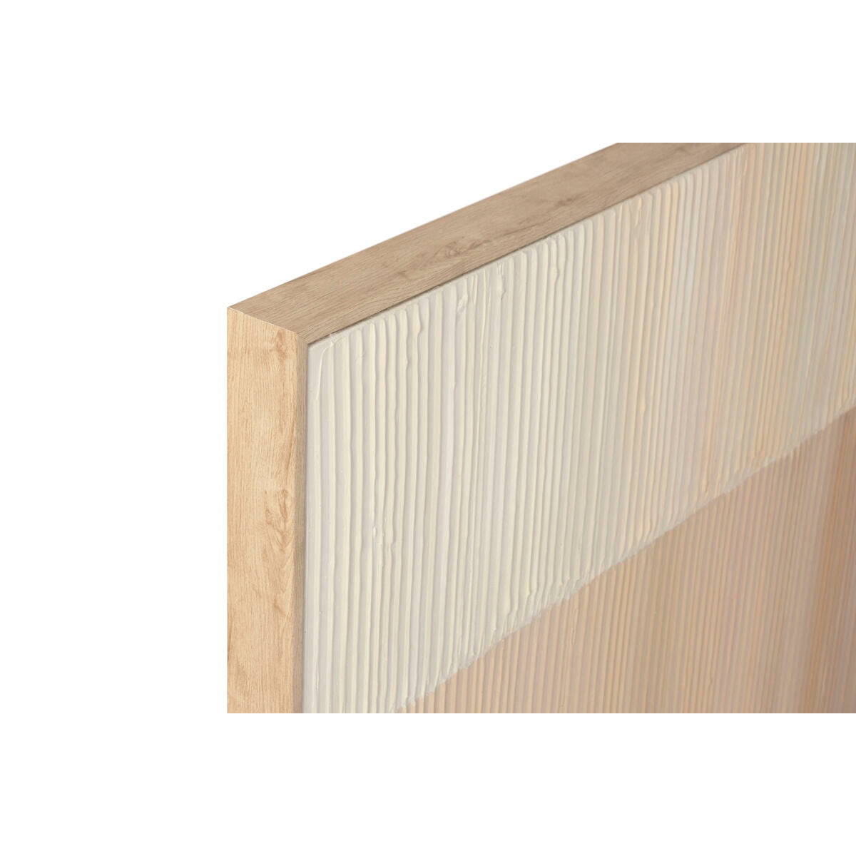 Toile Home ESPRIT Blanc Beige Moderne Urbaine 142,5 X 4,5 X 72,5 CM (2 Unités)