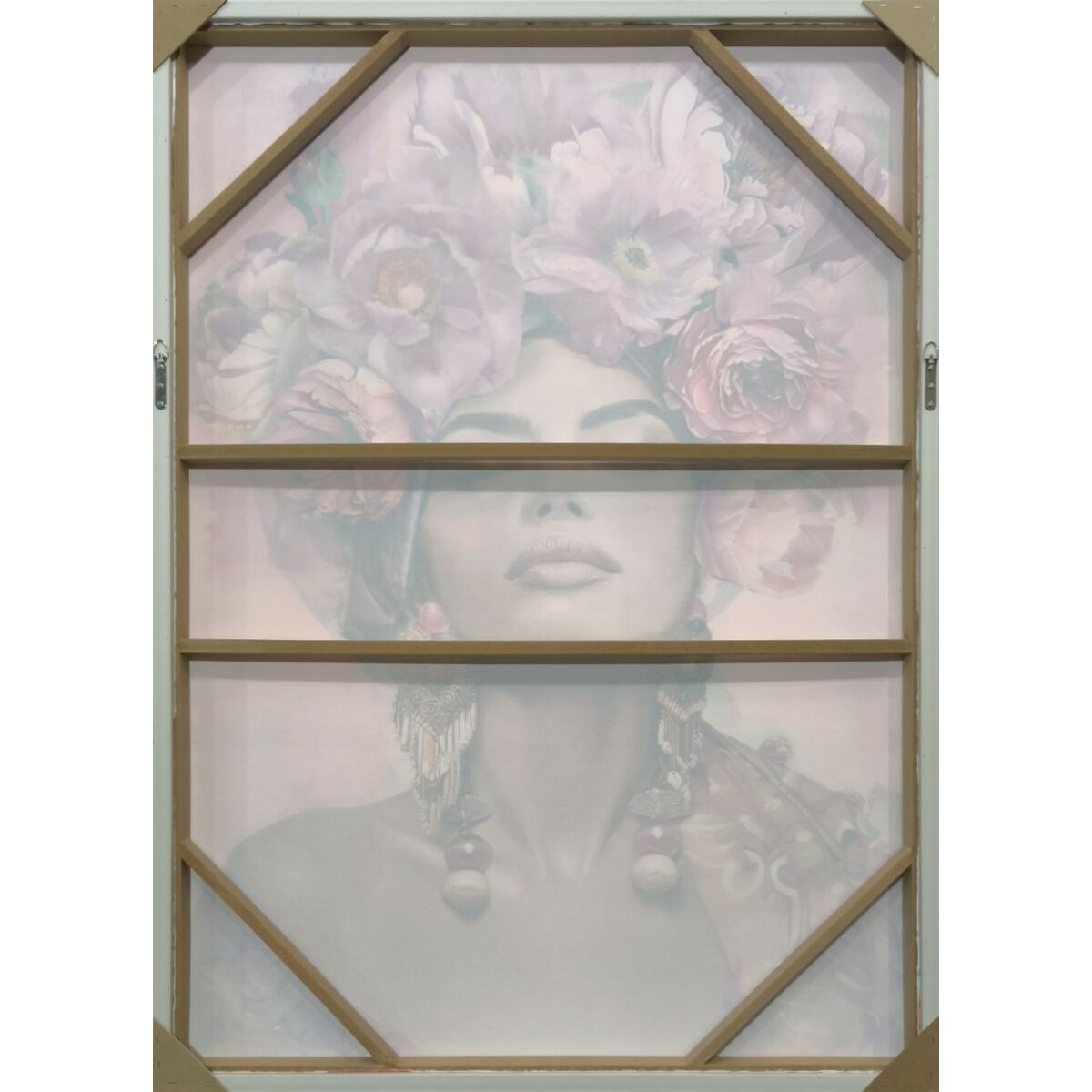 Cadre Home ESPRIT Velours polystyrène 103 x 4,5 x 143 cm